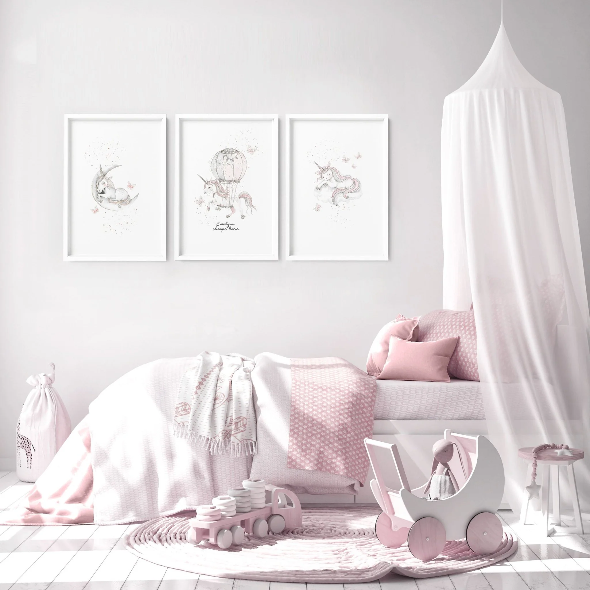 Nursery Art Wall | Set of 3 wall art prints - Image 3