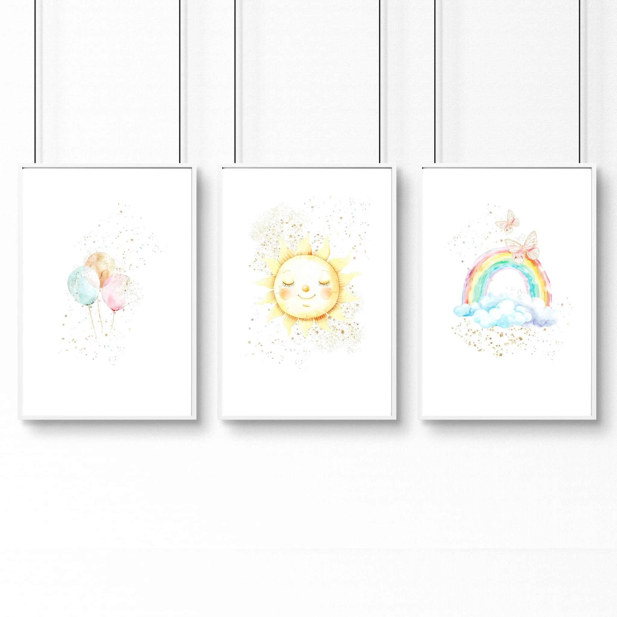 Nursery Rainbow Decor | Set of 3 wall art prints - Image 13