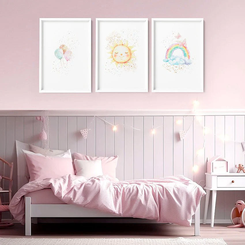 Nursery Rainbow Decor | Set of 3 wall art prints - Image 6
