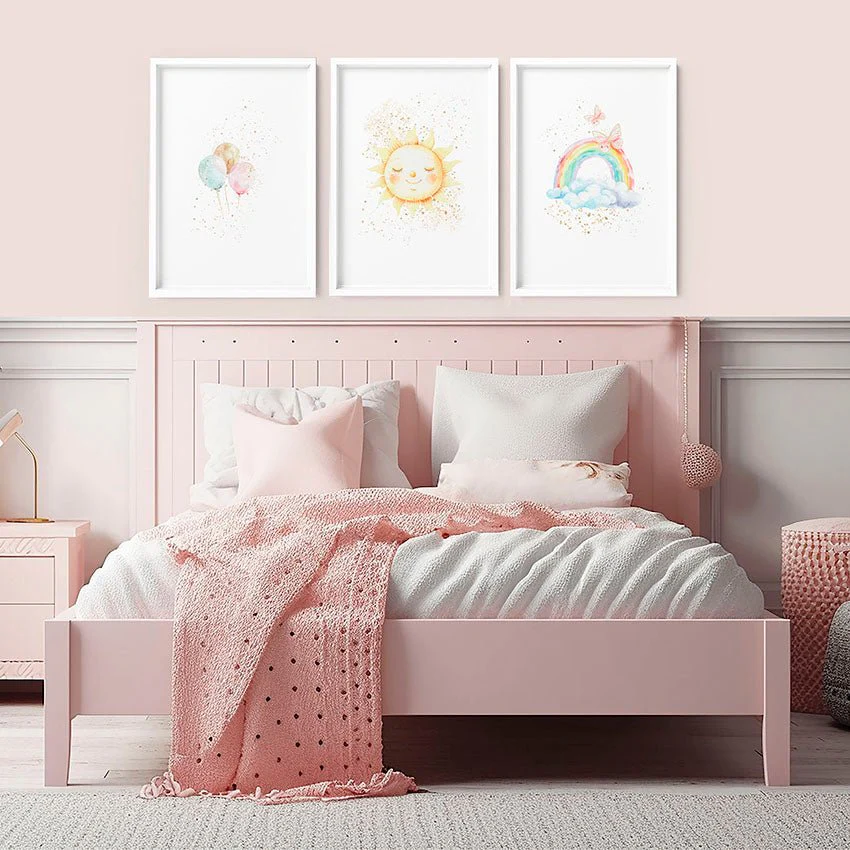 Nursery Rainbow Decor | Set of 3 wall art prints - Image 7