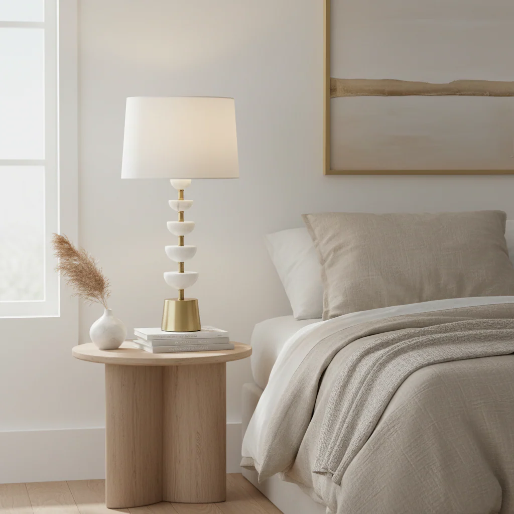 Ocala White Table Lamp - Image 4