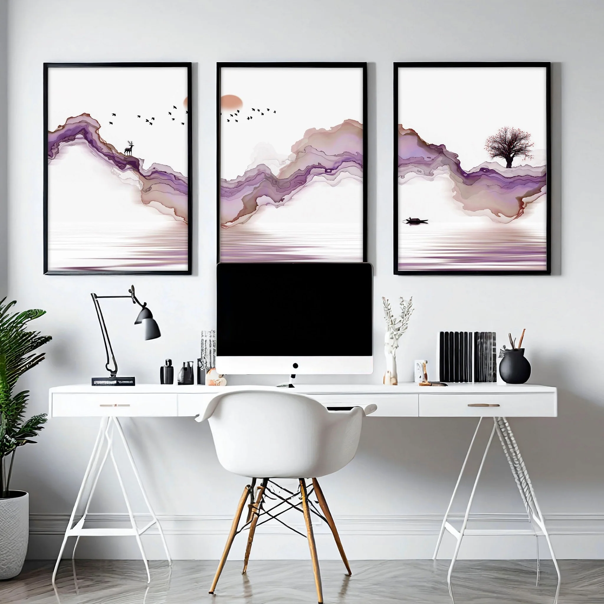 Office art | set of 3 Japanese wall art - Image 3