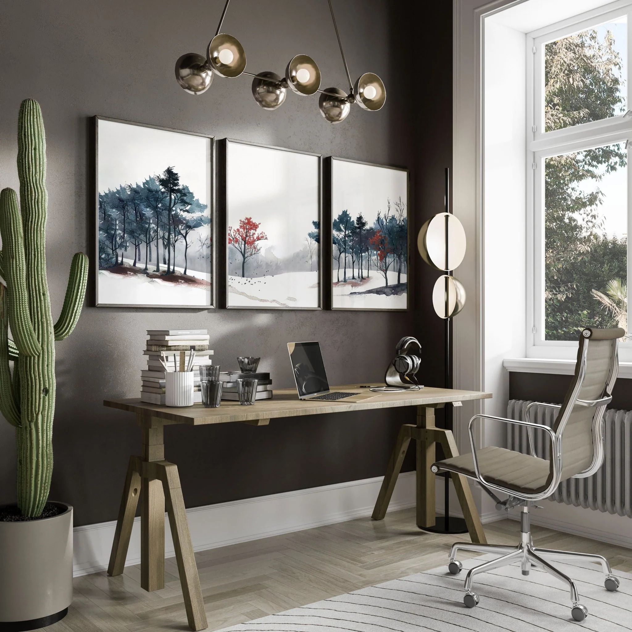 Office Wall Decor Ideas | Set of 3 wall art prints - Image 3