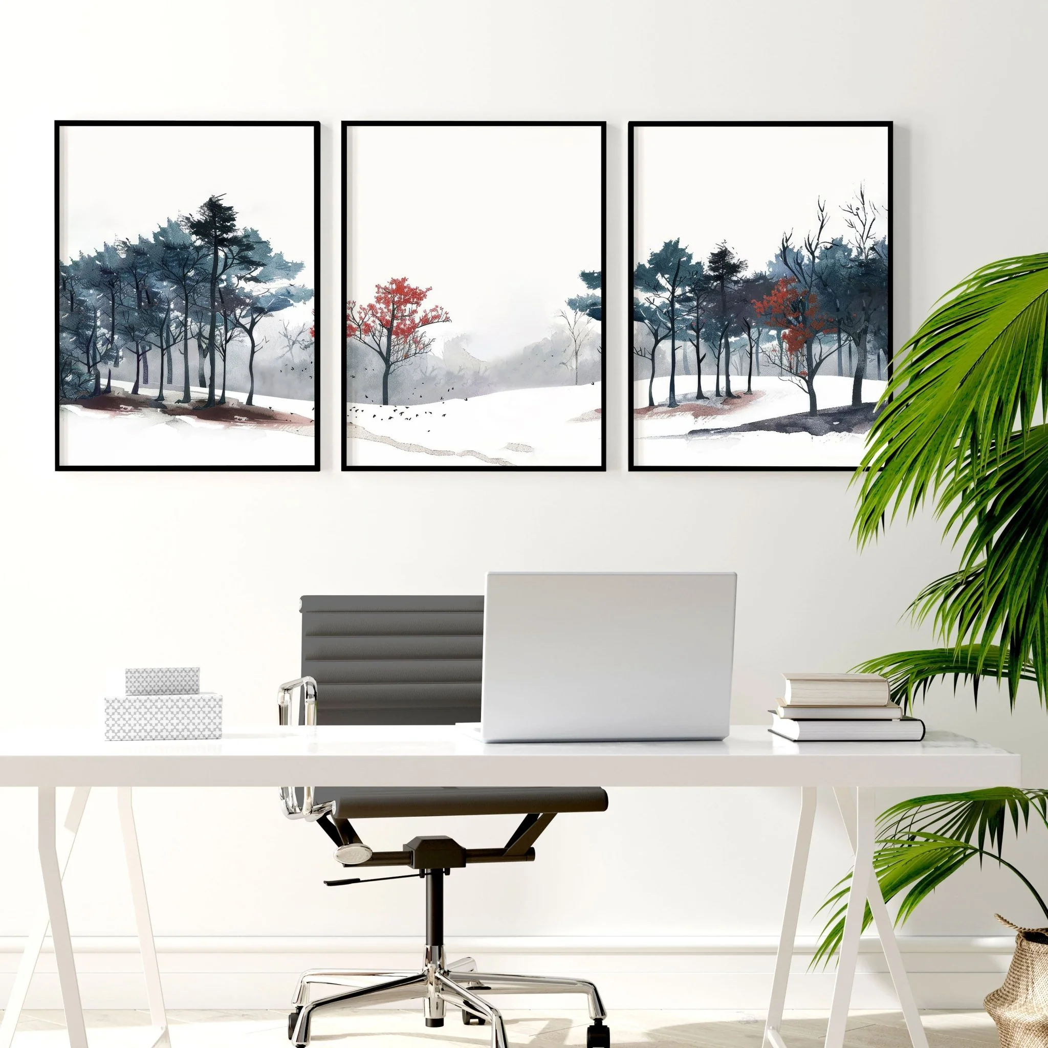 Office Wall Decor Ideas | Set of 3 wall art prints - Image 4