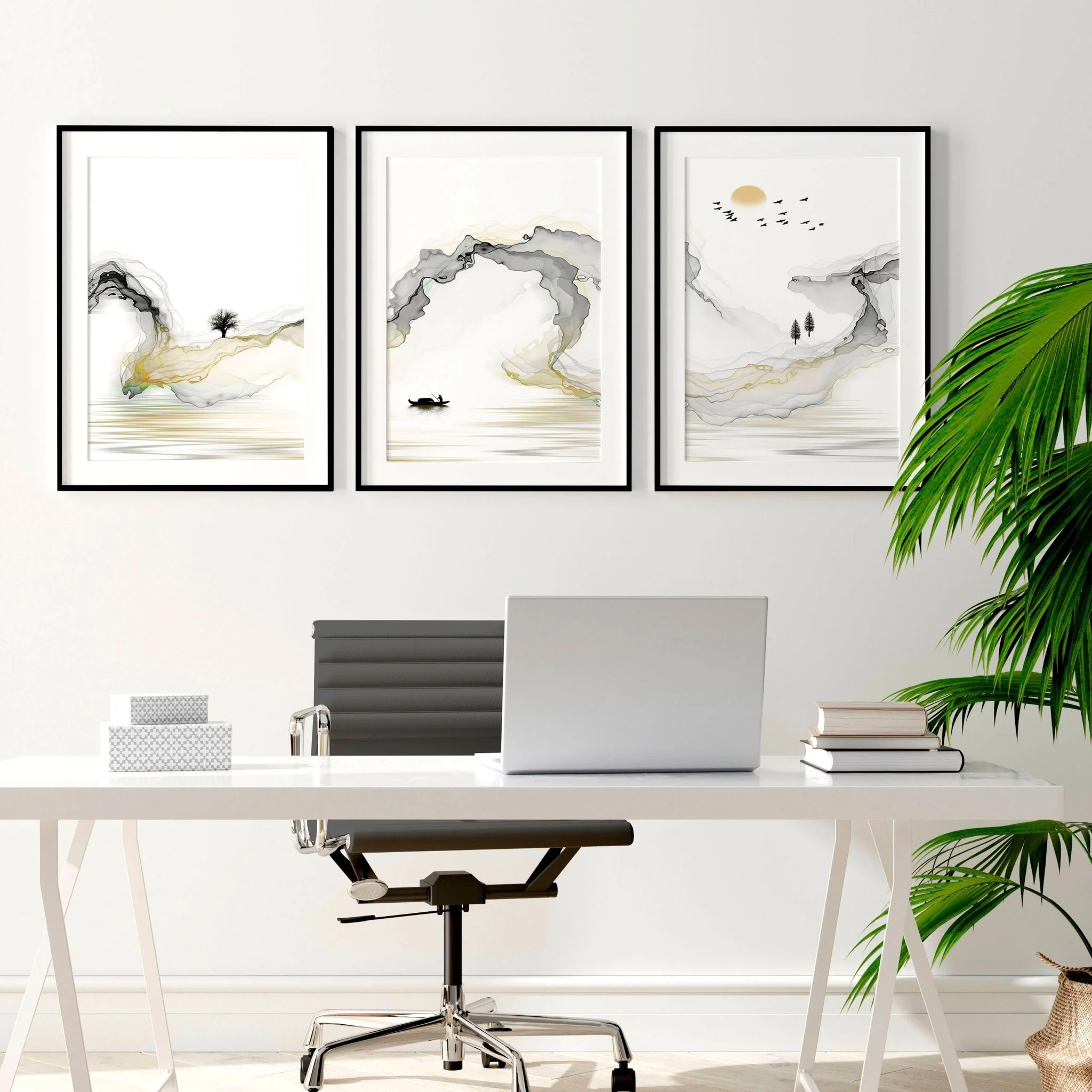 Wall Decorations For Office | set of 3 wall art prints - Image 2