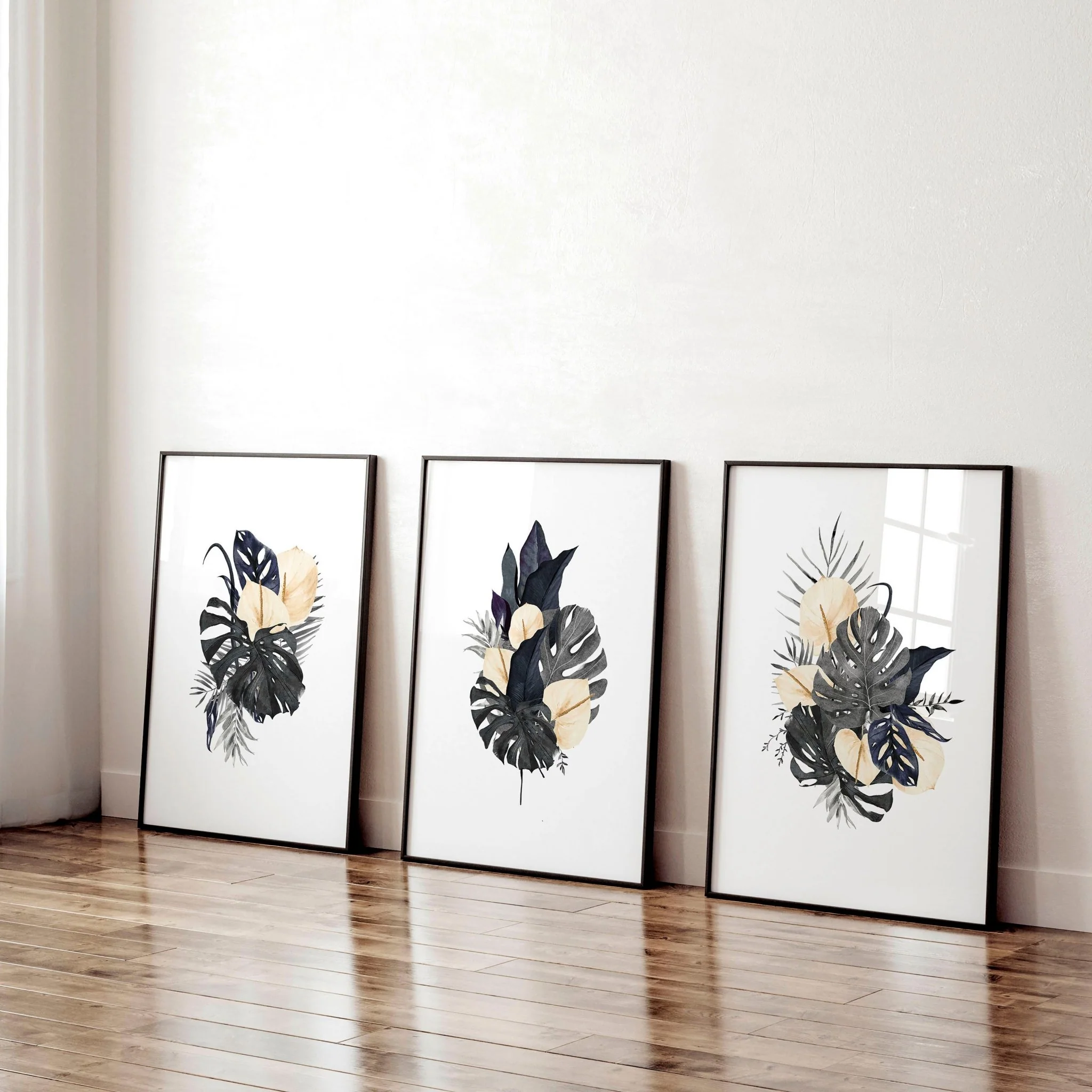 Office wall paintings | set of 3 framed wall art - Image 3