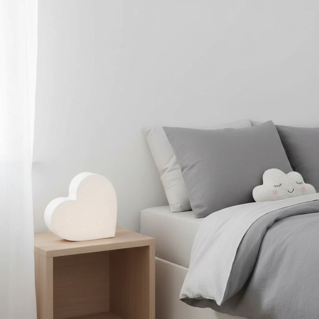 Ola Kids Heart Ceramic Night Light - Image 4