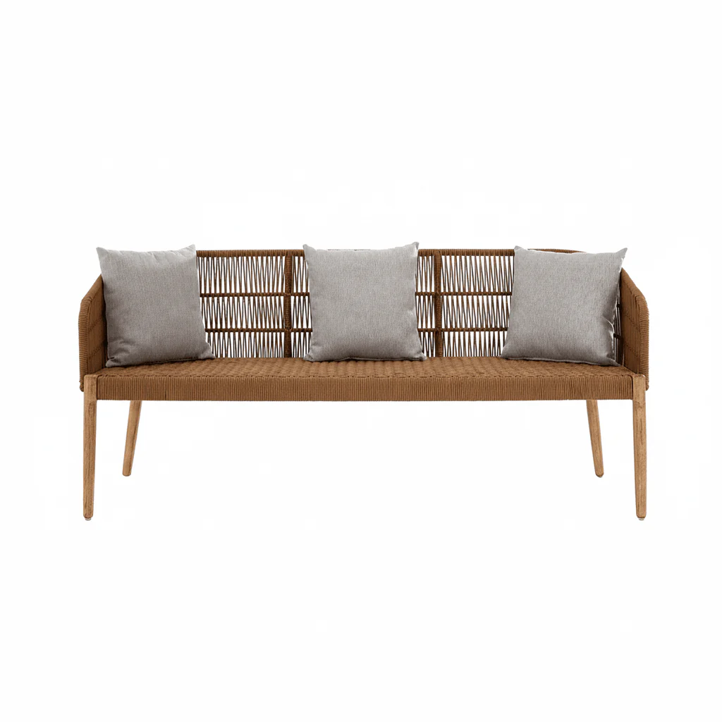 Opus 3 Seat Grey Sofa with Wooden Legs - Image 7