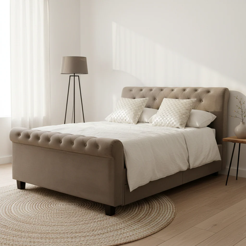 Orlando Grey Ottoman Double Bed - Image 4