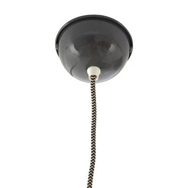 Oslo Grey Glass and Iron Pendant Light - Image 4