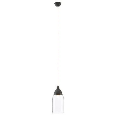 Oslo Grey Glass and Iron Pendant Light - Image 5