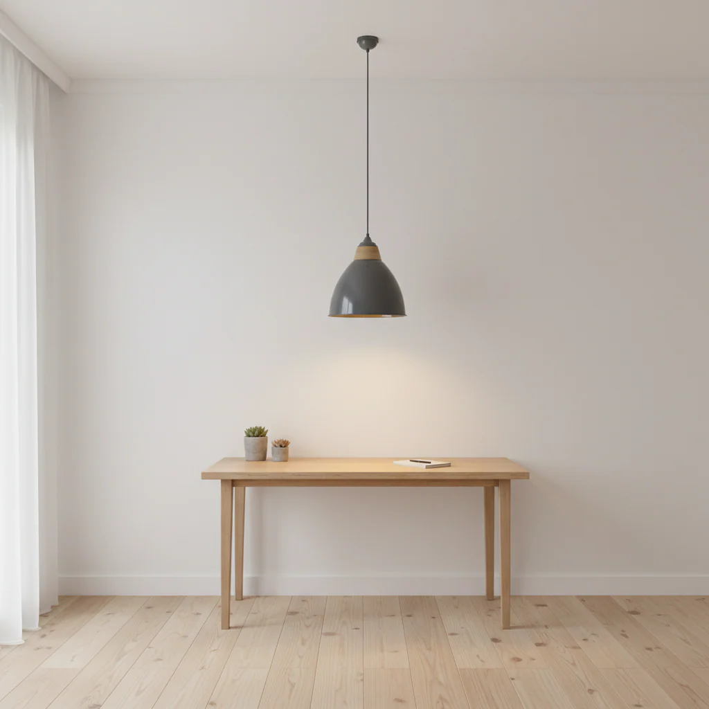 Oslo Large Grey Bell Shaped Pendant Light - Image 4