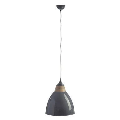 Oslo Large Grey Bell Shaped Pendant Light - Image 5