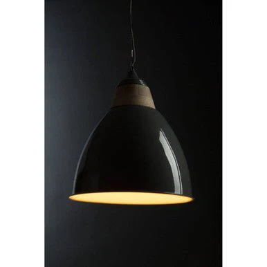 Oslo Large Grey Bell Shaped Pendant Light - Image 6