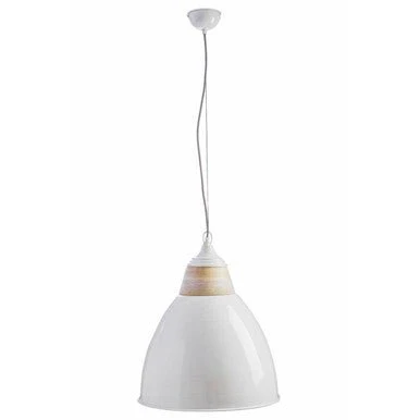 Oslo Large White Bell Shaped Pendant Light - Image 8