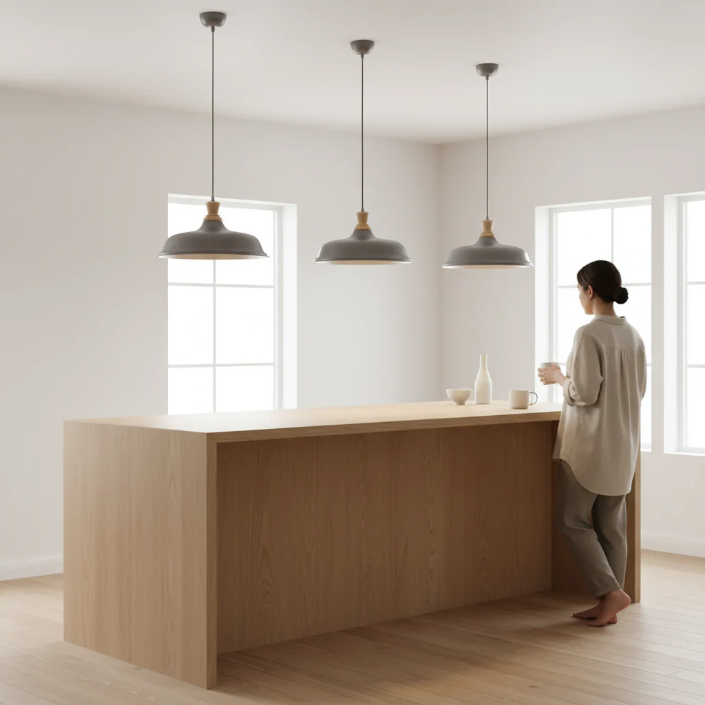 Oslo Small Pendant Light with Zinc Finish - Image 2