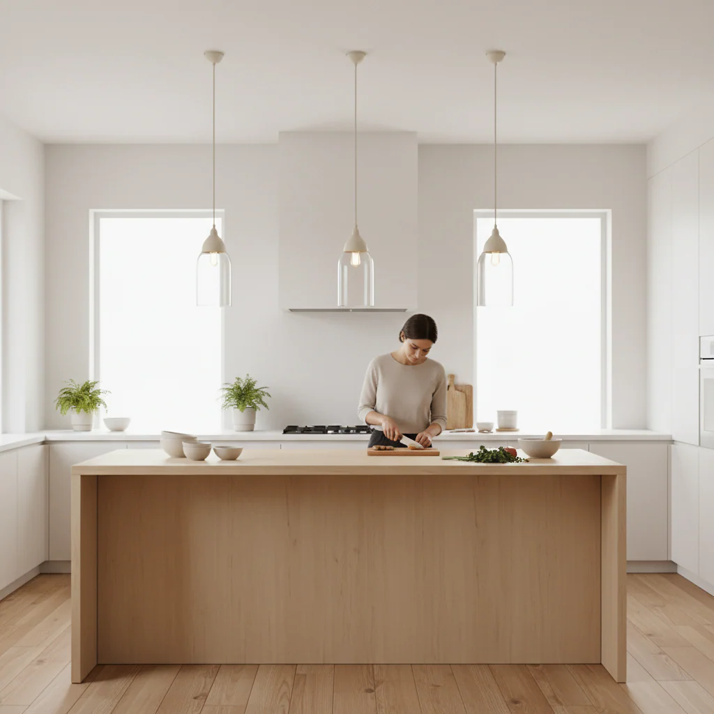 Oslo White Glass and Iron Pendant Light - Image 2