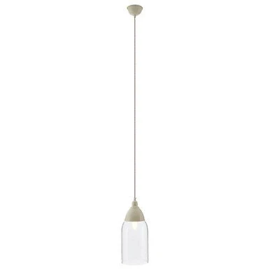Oslo White Glass and Iron Pendant Light - Image 5
