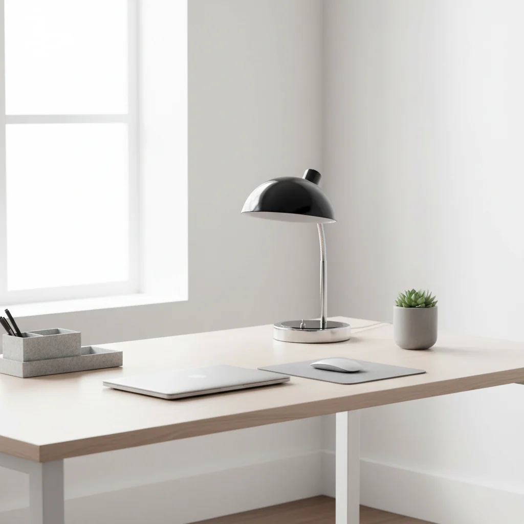 Osvaldo Black Metal Adjustable Desk Lamp - Image 4
