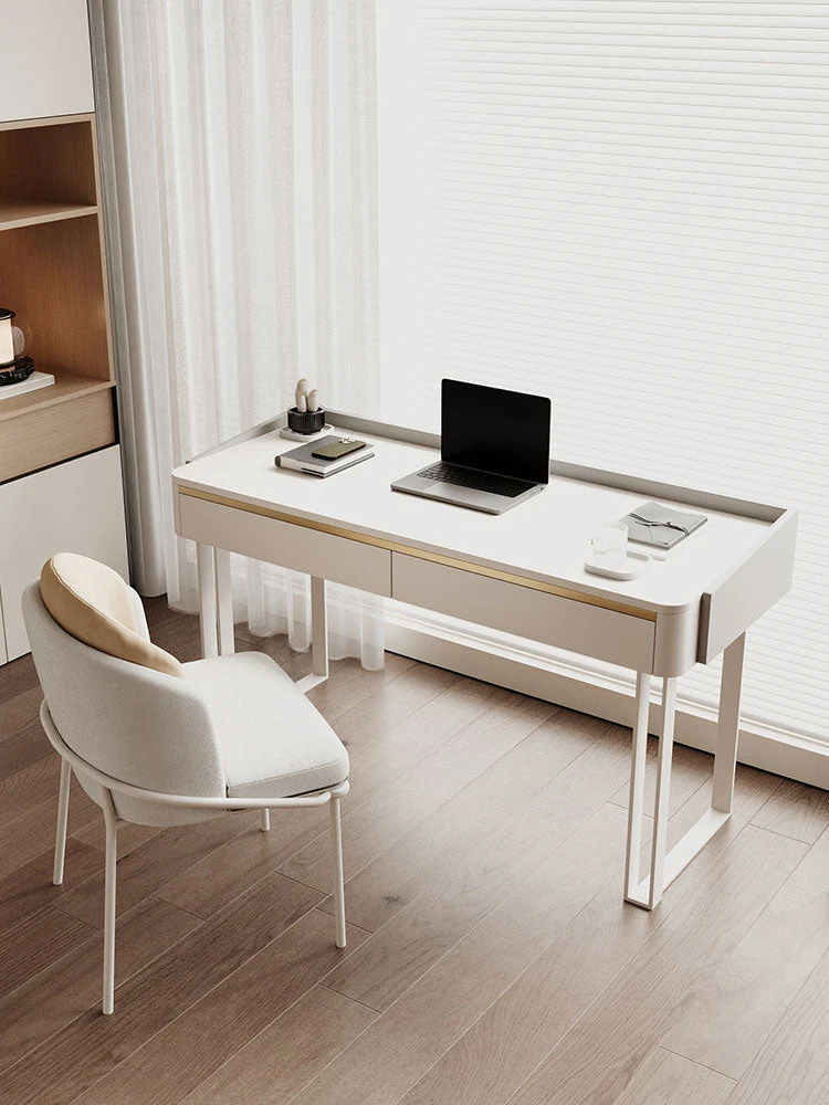 Otto Office Desk - White Sintered Stone - Image 17