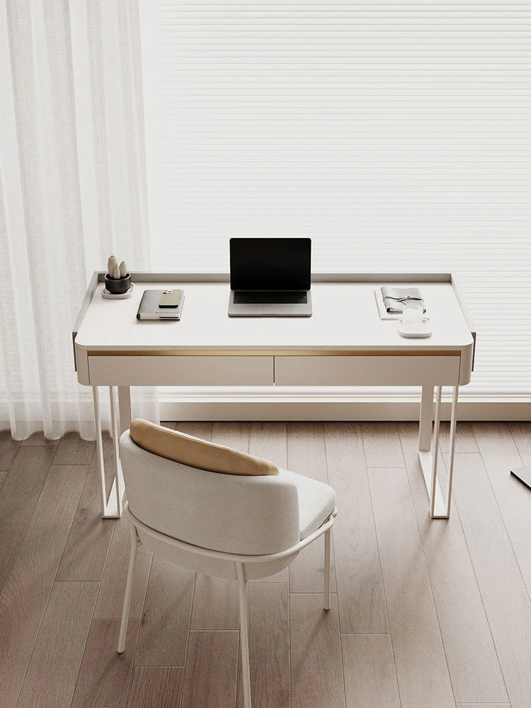 Otto Office Desk - White Sintered Stone - Image 18