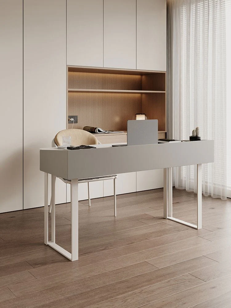 Otto Office Desk - White Sintered Stone - Image 20