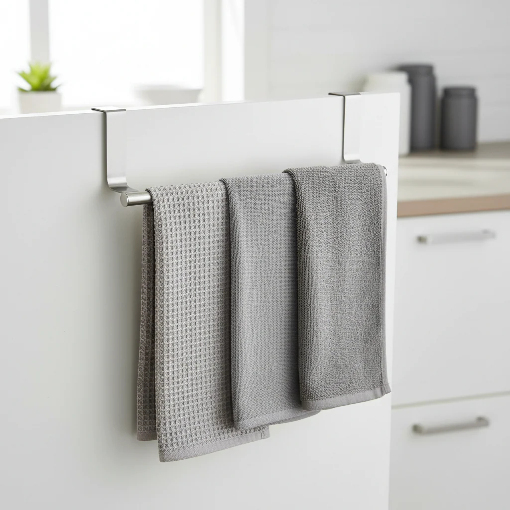 Over Door Kitchen Towel Hanging Rail - Image 3