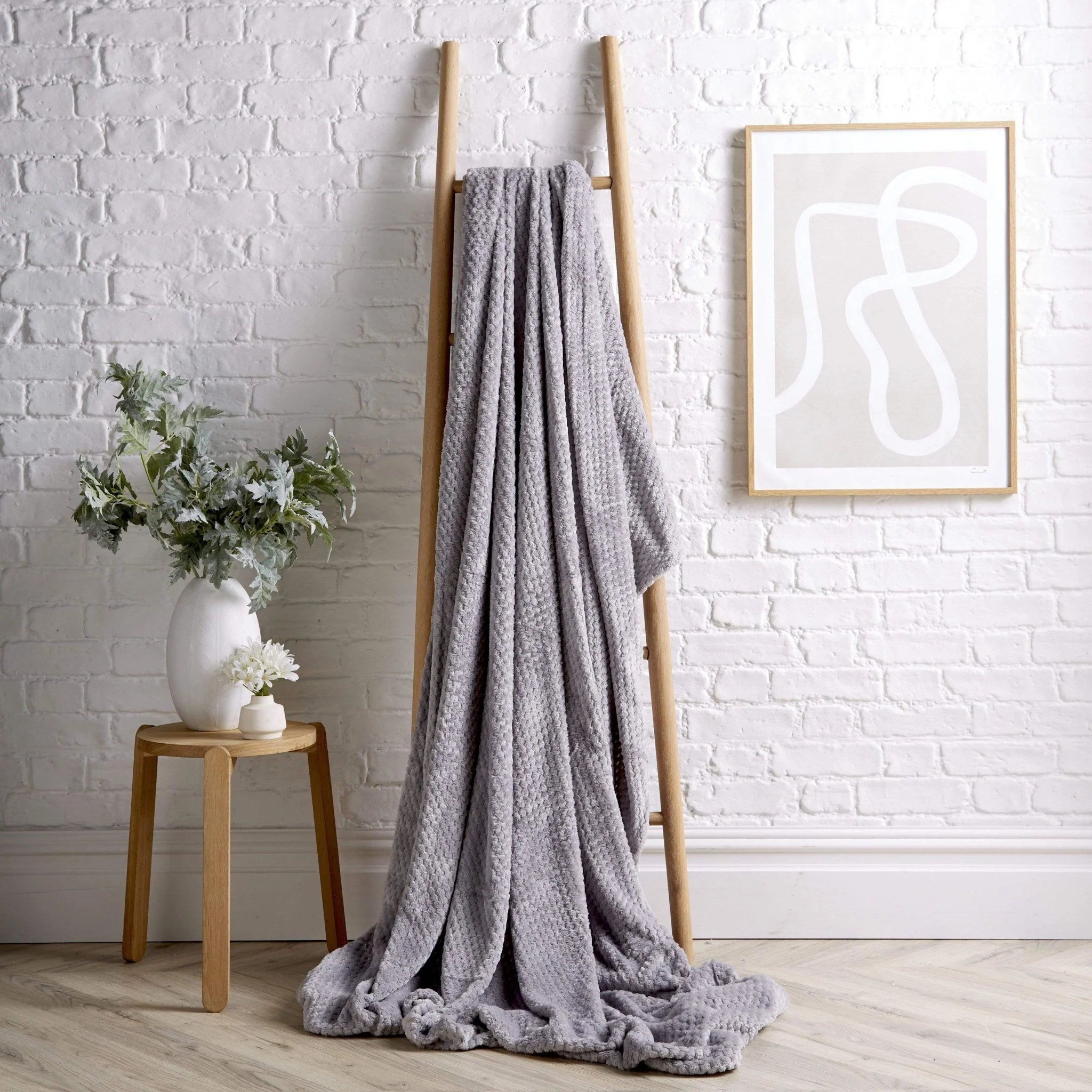 Oversized Chunky Soft Fleece Blanket Cloud Throw Faux Fur Polyester Blend Warm Stylish Home Decor Double King Beds Sofas - Image 7