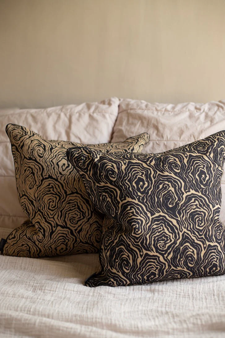 Oysters Monochrome Cushion - Image 2