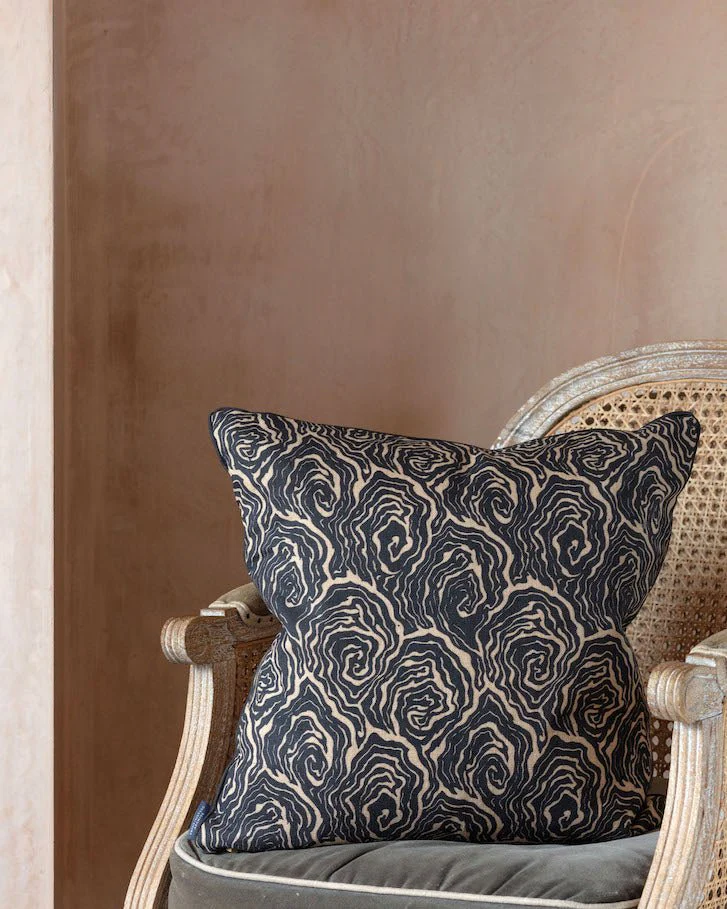 Oysters Monochrome Cushion - Image 3