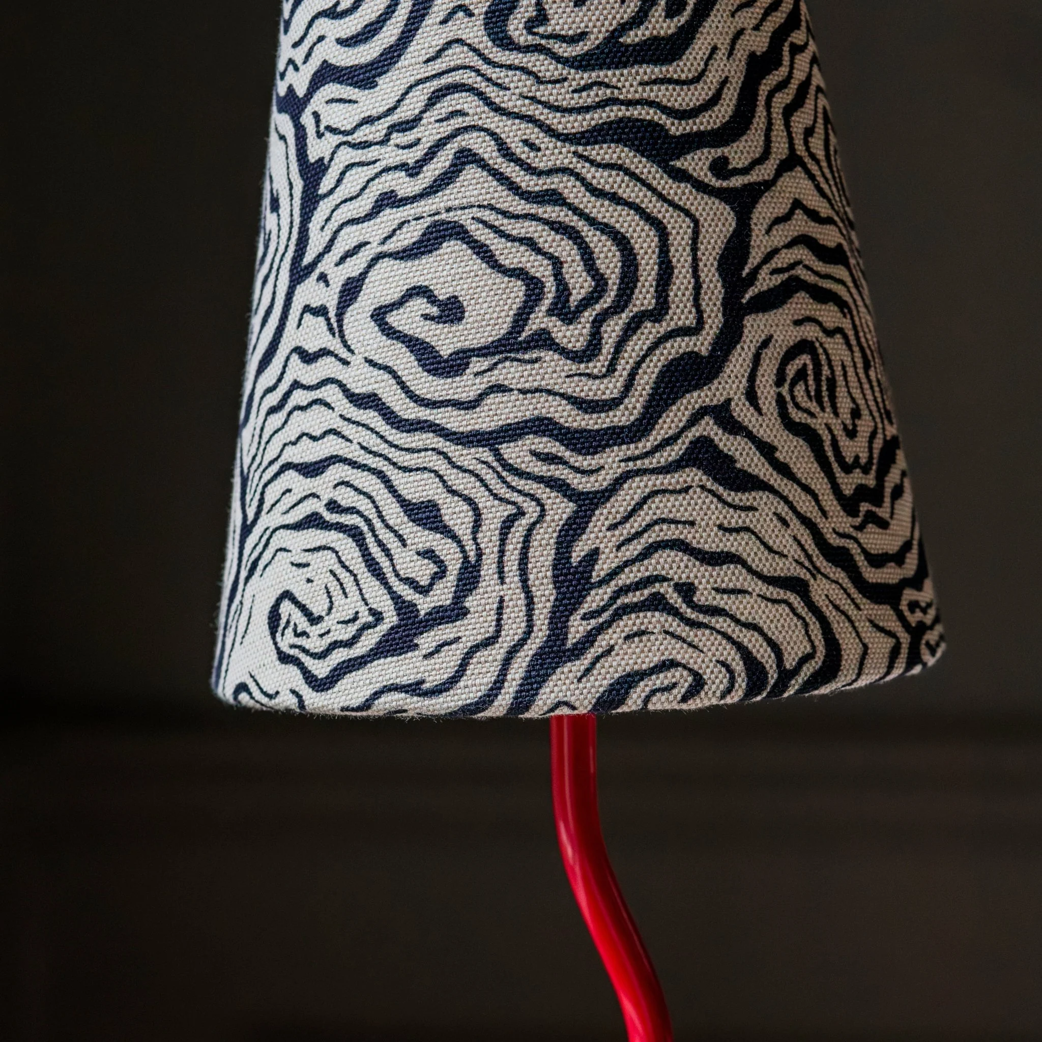 Oysters Monochrome Lampshade - Image 3