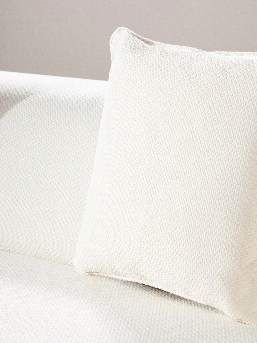 Ozzano Cream Linen Fabric 3 Seater Sofa - Image 14