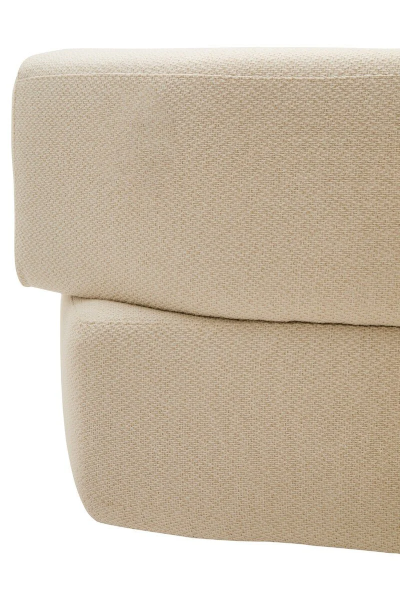 Ozzano Cream Linen Fabric 3 Seater Sofa - Image 19