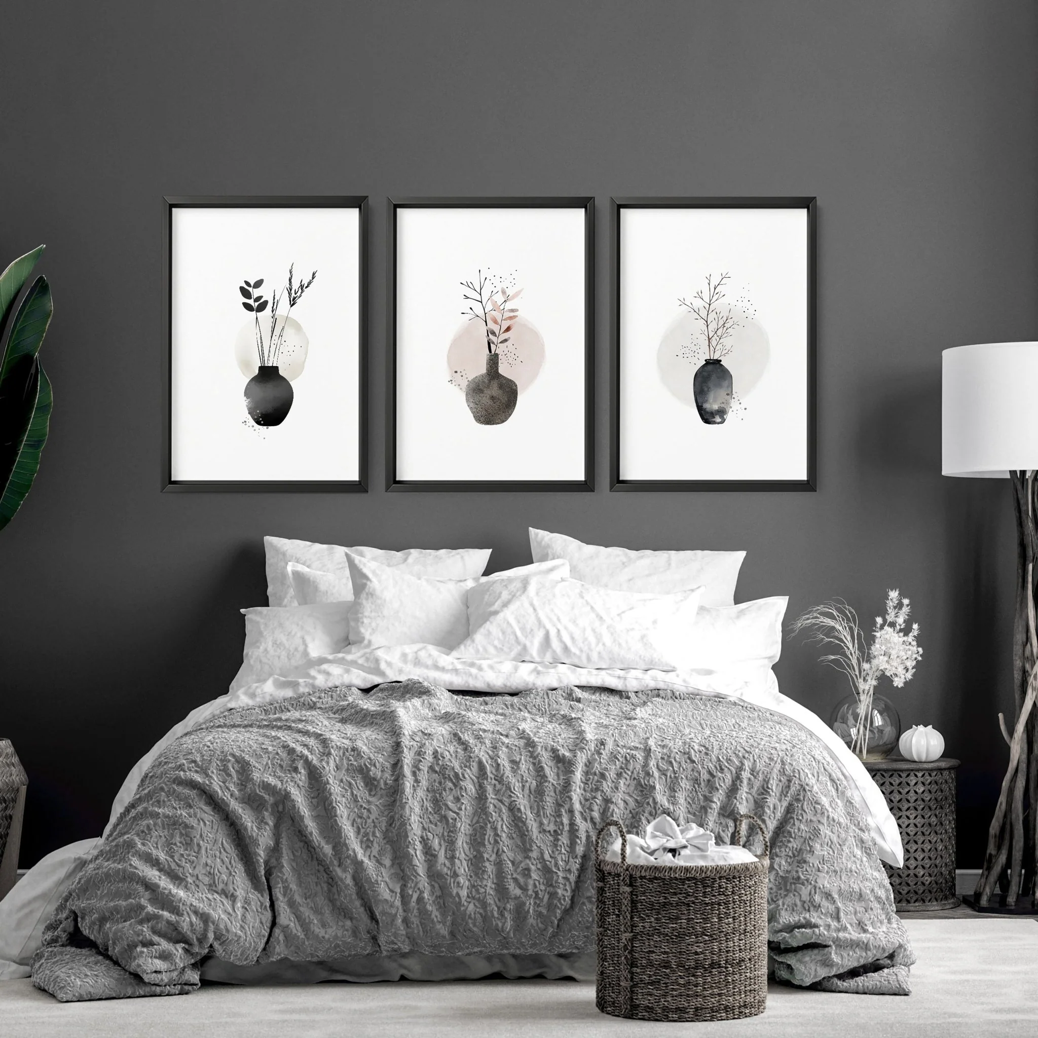 Paintings For Bedroom Wall | Set of 3 wall art prints - Image 2