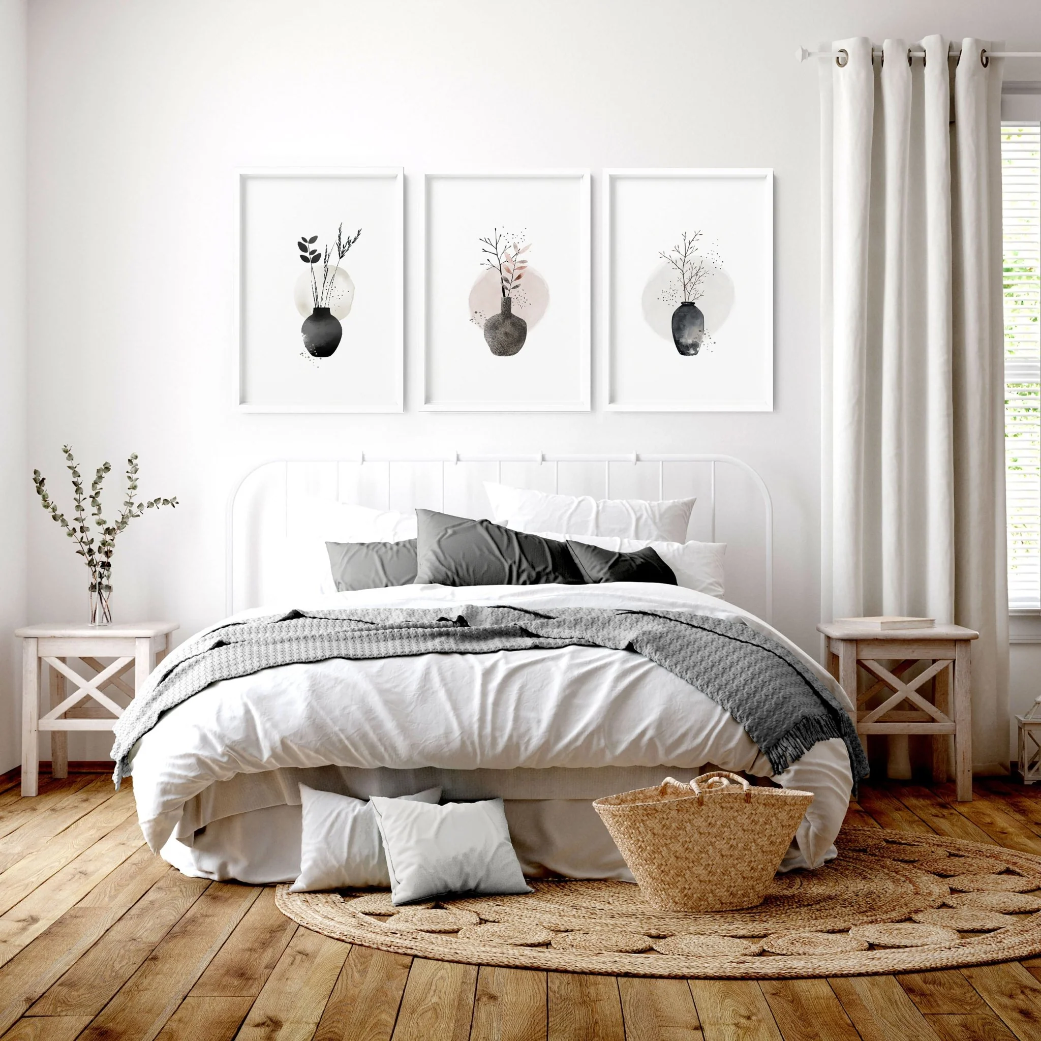 Paintings For Bedroom Wall | Set of 3 wall art prints - Image 6