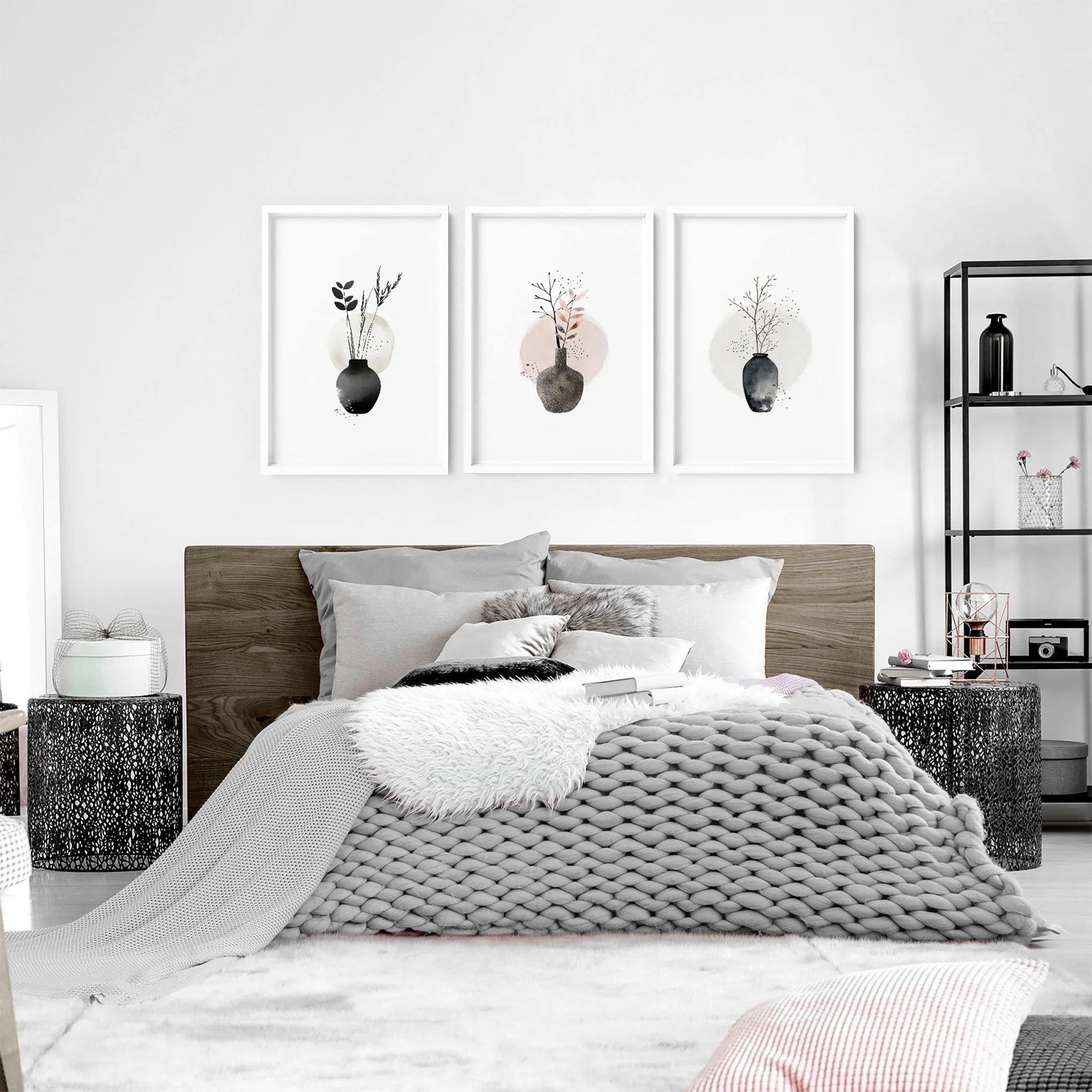 Paintings For Bedroom Wall | Set of 3 wall art prints - Image 9