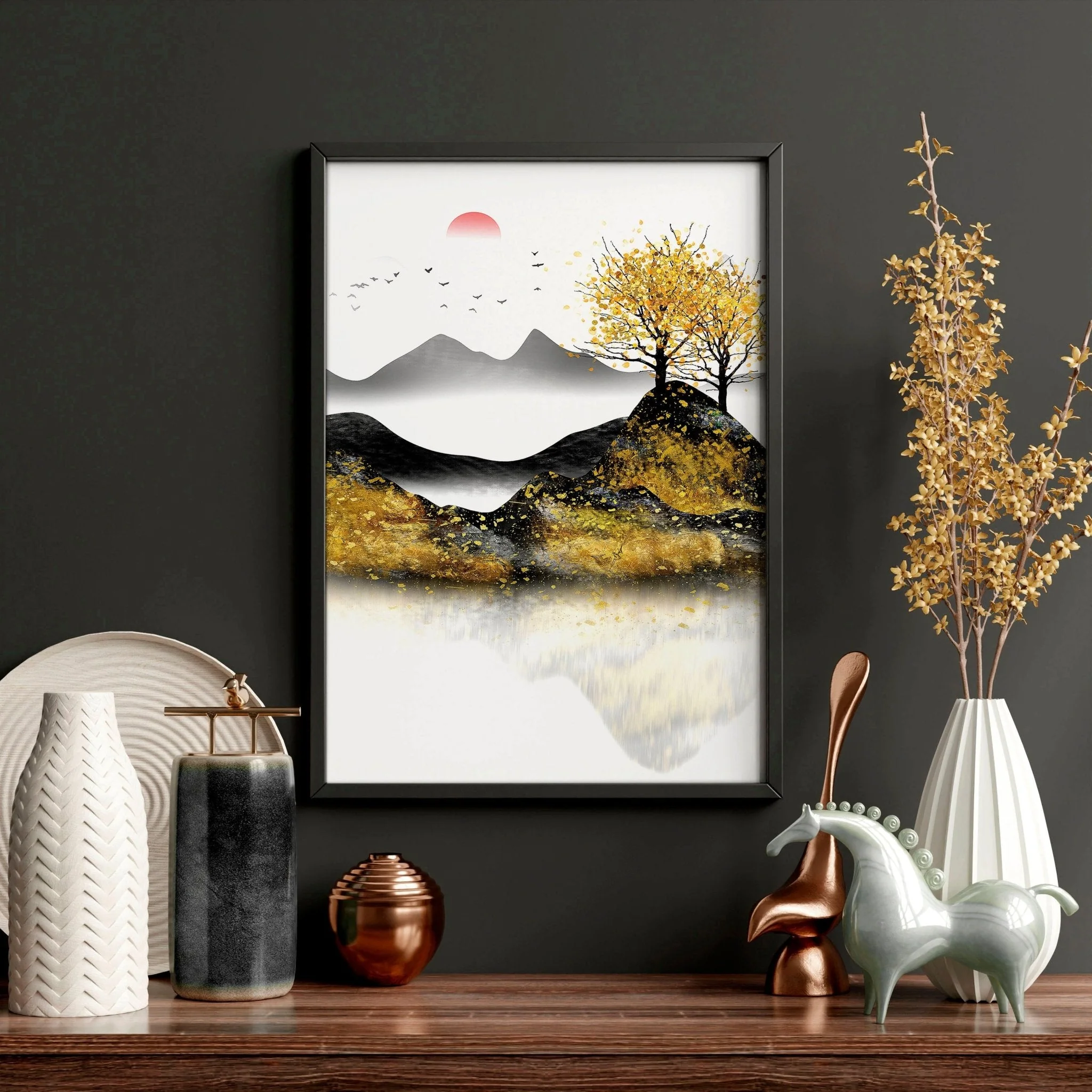 Paintings for bedroom walls | set of 3 framed wall art - Image 7