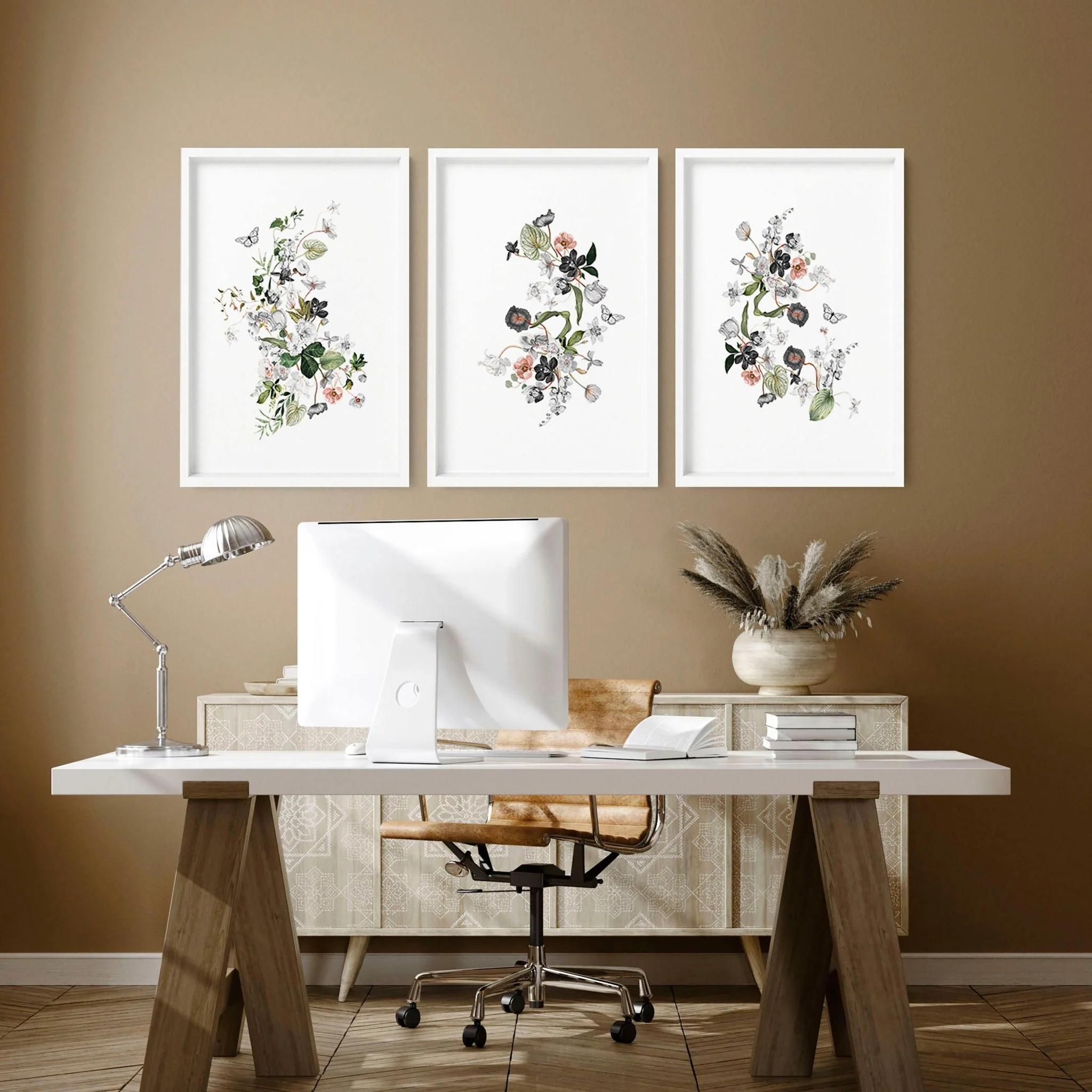 Paintings for home office | set of 3 wall art prints - Image 2