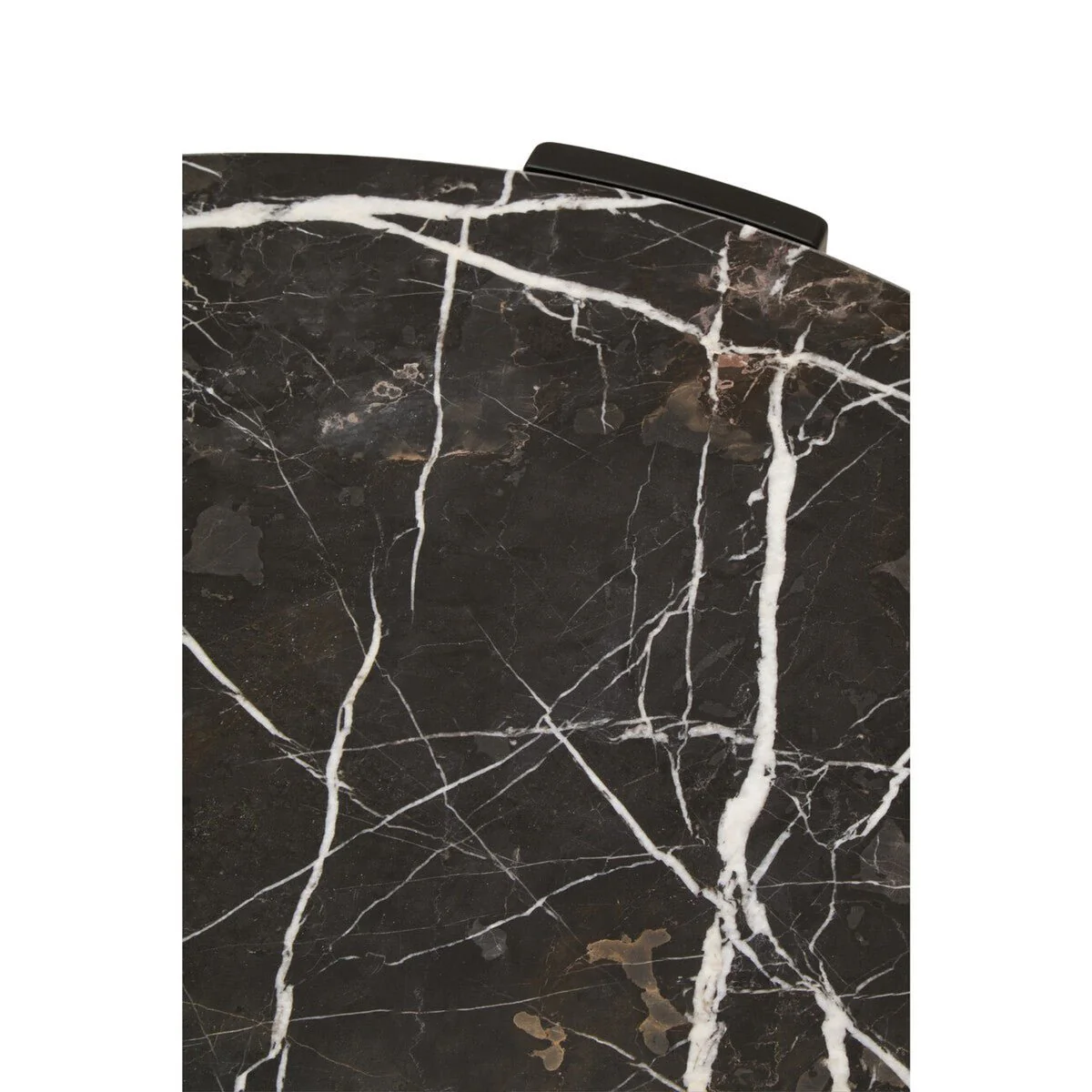 Palermo Round Black Marble Top Large Coffee Table - Image 21