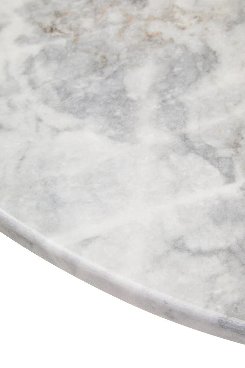 Palermo Round White Marble Top Large Coffee Table - Image 17