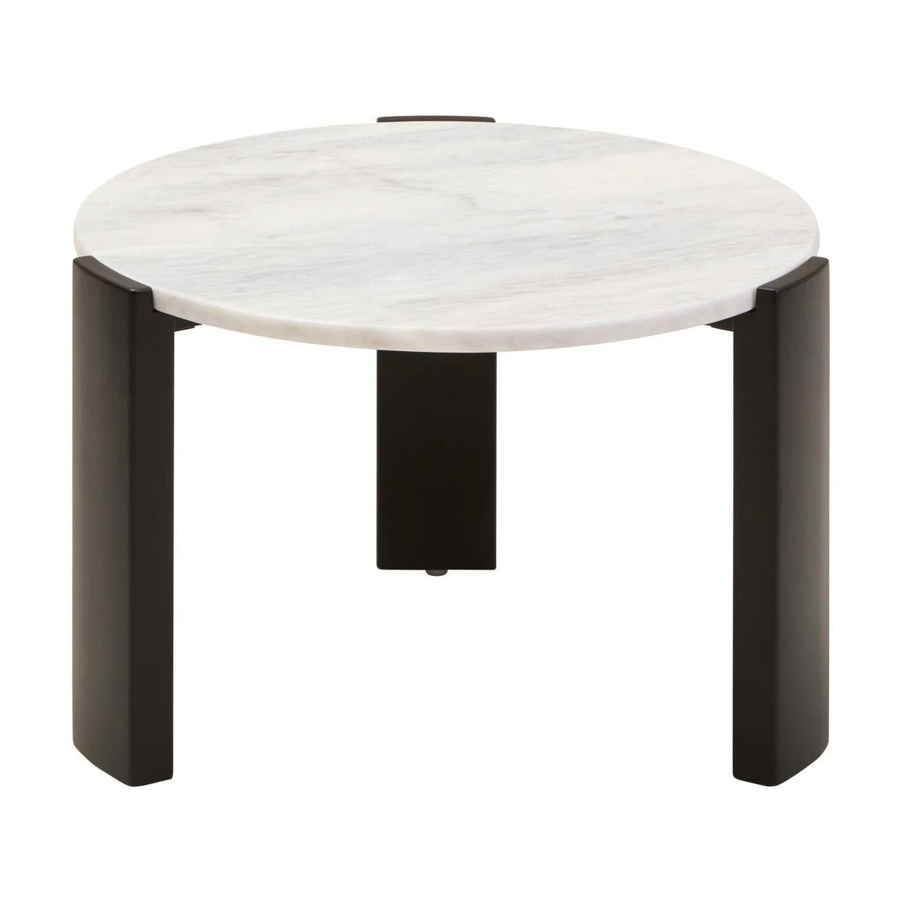 Palermo Round White Marble Top Small Coffee Table - Image 5