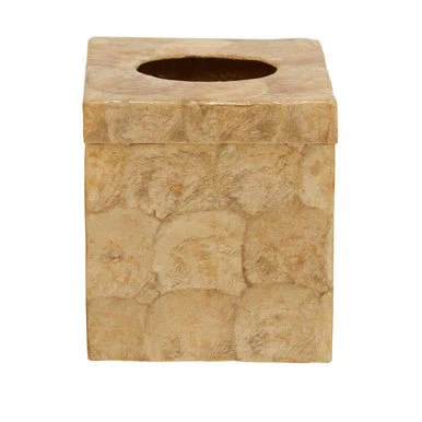 Palu Beige Seashell Square Tissue Box - Image 12