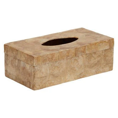 Palu Beige Seashell Tissue Box - Image 5