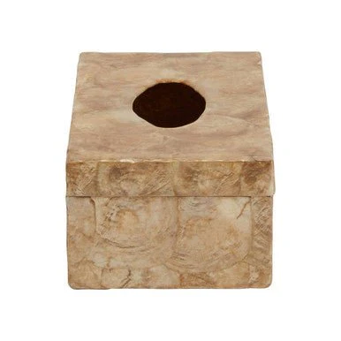 Palu Beige Seashell Tissue Box - Image 6