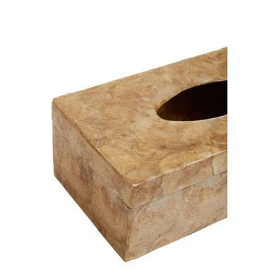 Palu Beige Seashell Tissue Box - Image 9
