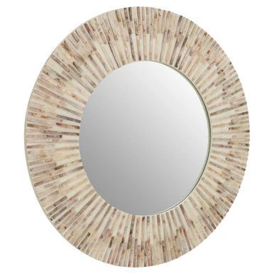Palu Natural Shell Round Wall Mirror - Image 10