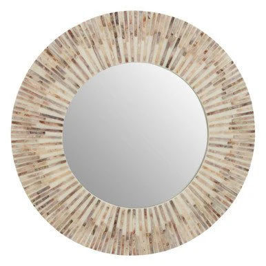 Palu Natural Shell Round Wall Mirror - Image 5