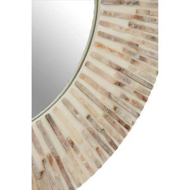 Palu Natural Shell Round Wall Mirror - Image 7