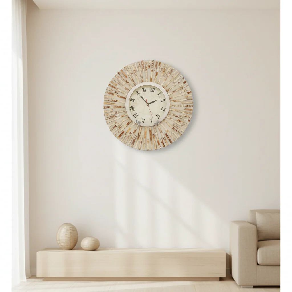 Palu Natural Shell Wall Clock - Image 4
