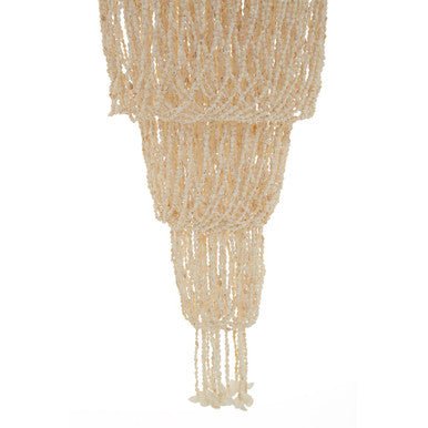 Palu Natural White and Amber Shell Pendant Shade - Image 7